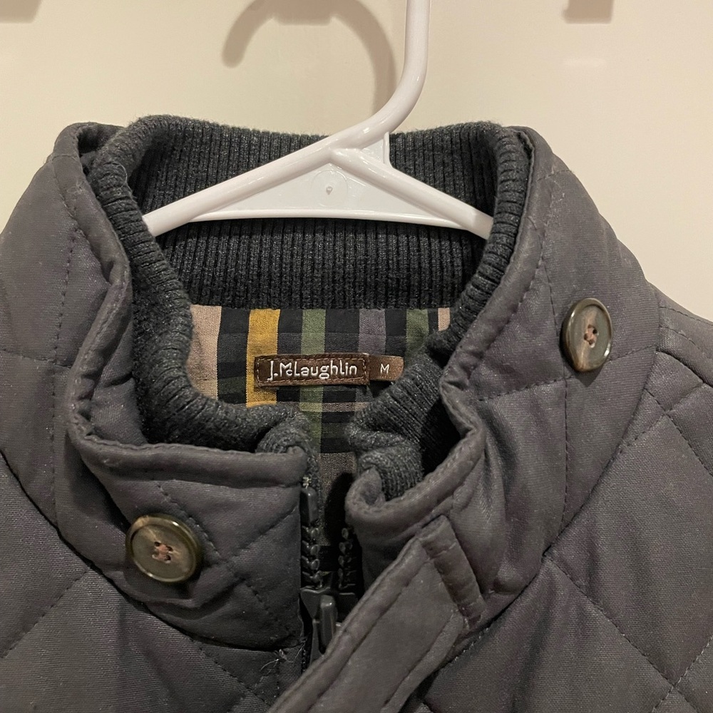 J. McLaughlin Charcoal Quilted Jacket - Picture 2 of 6